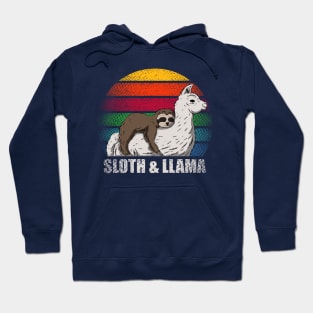 Llama and sloth Hoodie